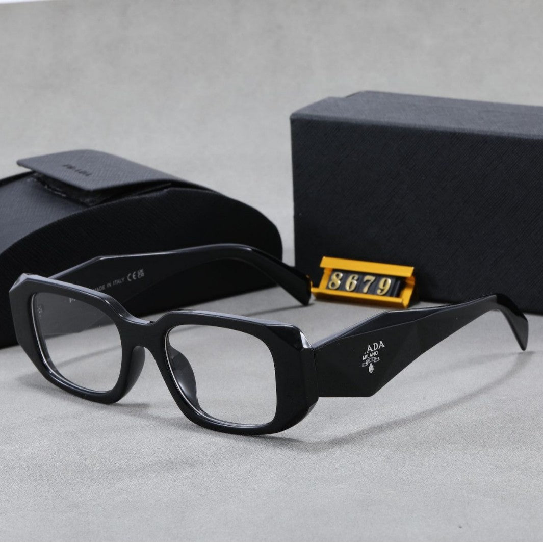 Angular Polygonal Full Rim Sunglasses with UV Protection