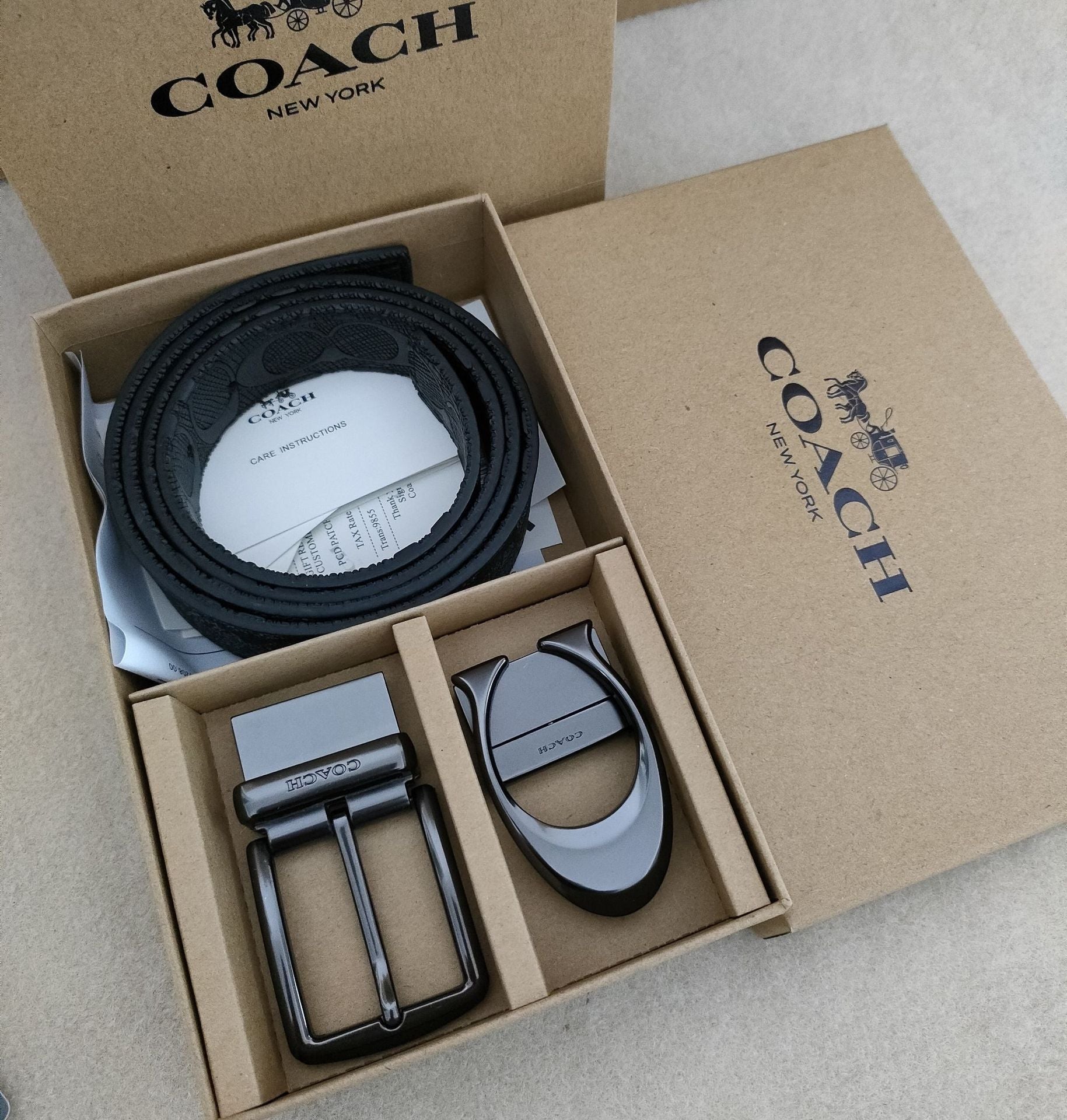 Premium Men's Interchangeable Belt Gift Set