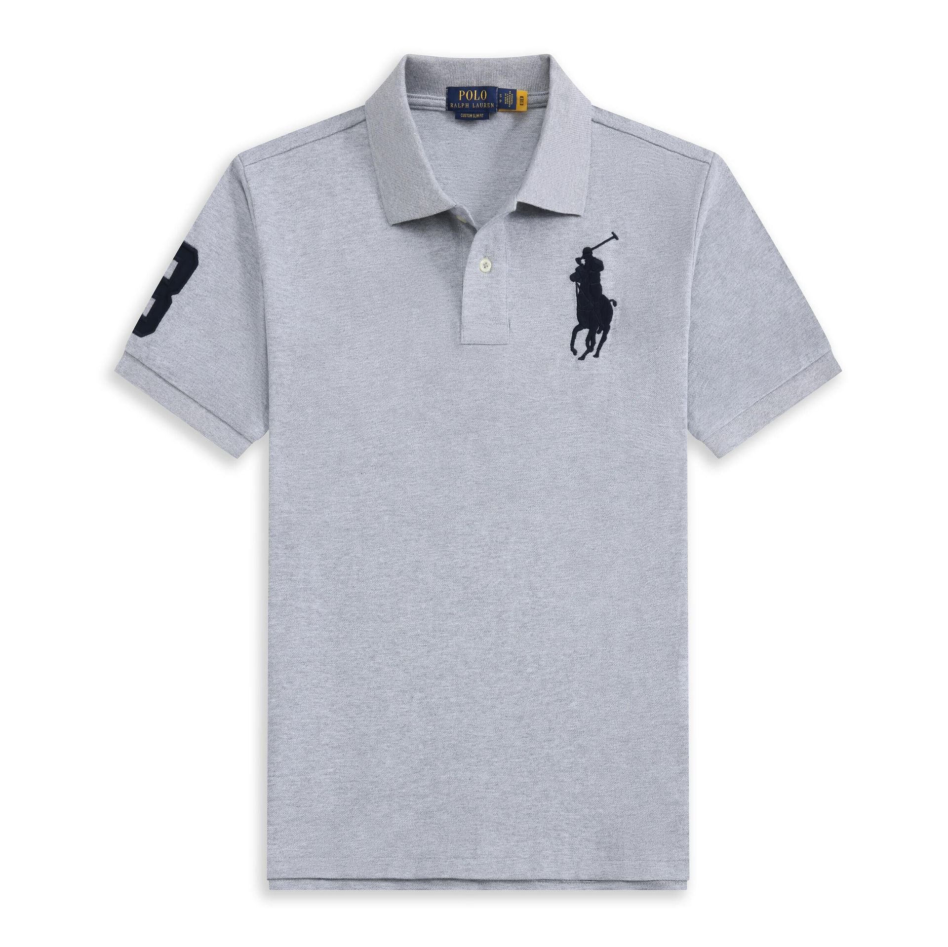 Embroidered Crest Polo Shirt With Short Sleeves
