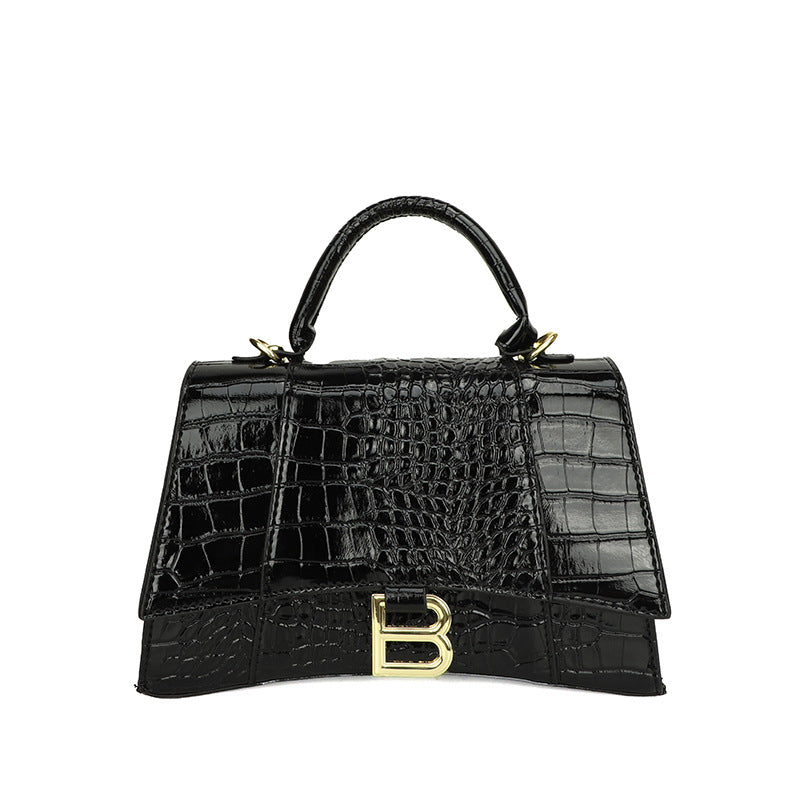 Cross-border small square crocodile pattern shoulder bags