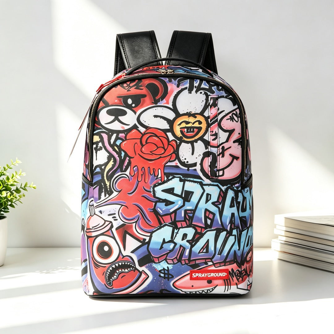 Men Cross-border foreign trade trendy brand shark GOD backpack, back-to-school leisure travel expert, must-have factory direct delivery, uninterrupted stock.