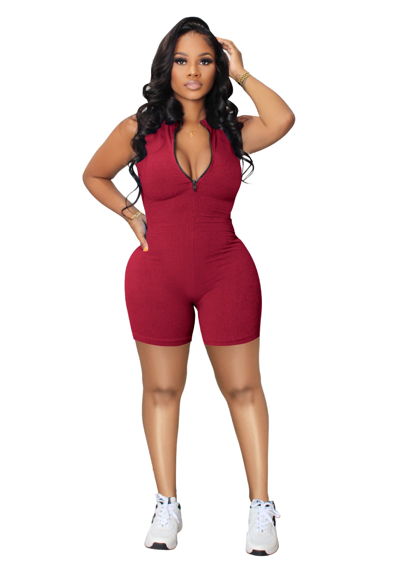 Luxe Zip Jumpsuit For Women With Front Zip And Sleek Modern Silhouette For Effortless Chic