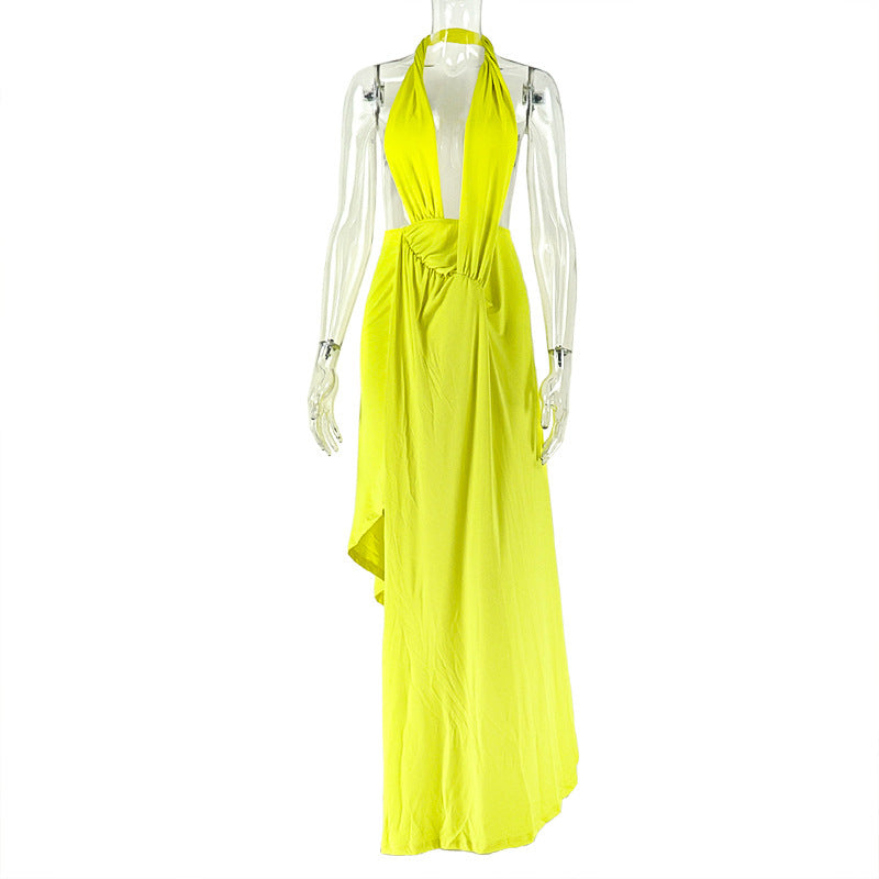 Sculpted Halter Bodycon Dress