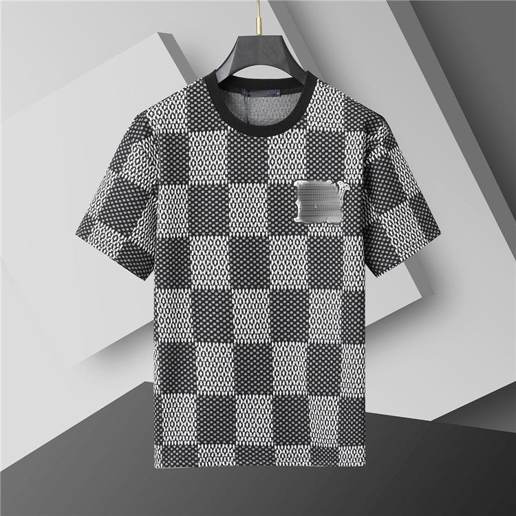 Urban Checkerboard Luxe Tee For Everyday Impact