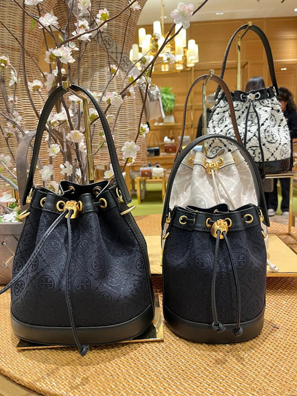 TB new trendy bag bag old flower full print mini bucket bag large capacity fashion and versatile cross-body handbag women's bag