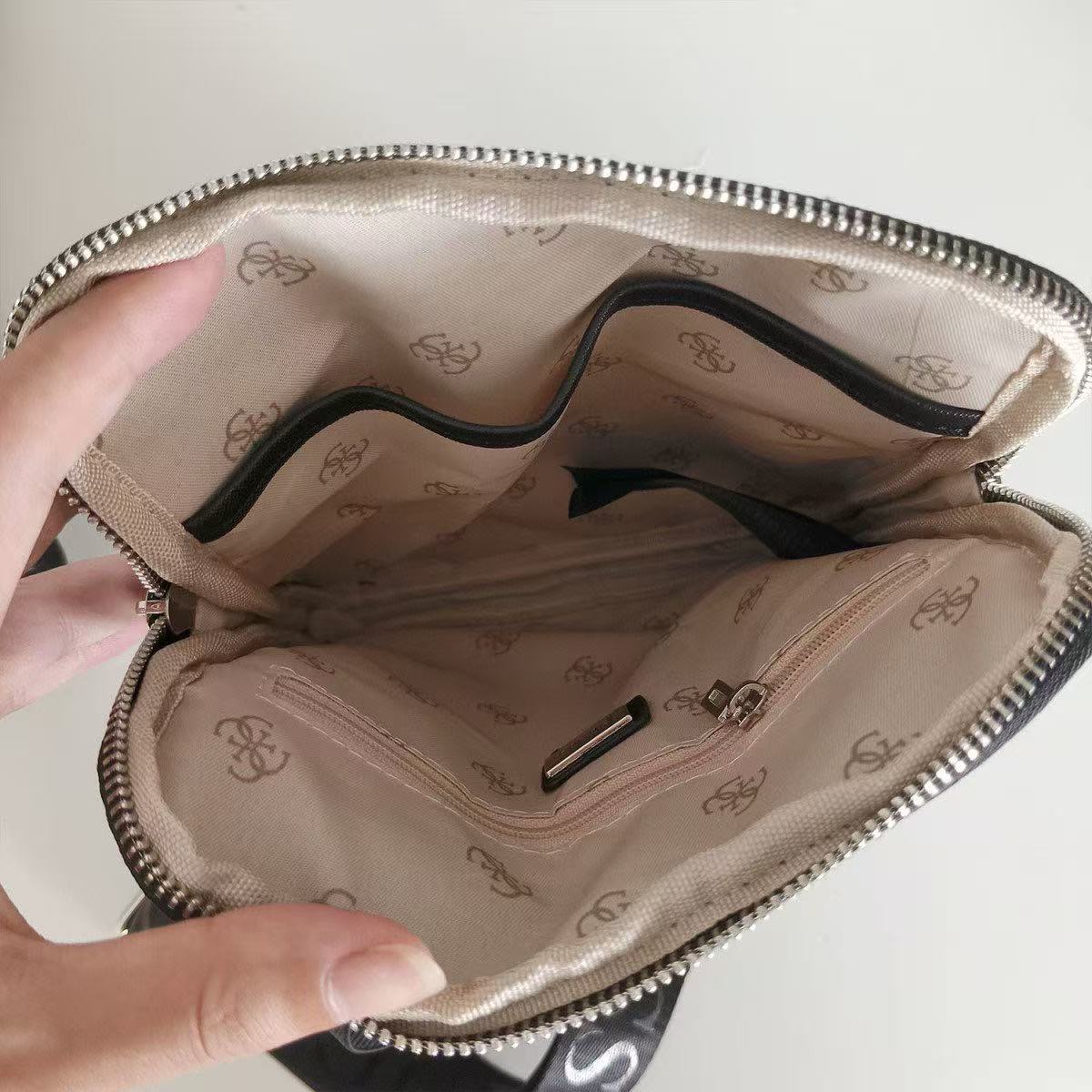 Premium Logo Print Men's Crossbody Shoulder Bag