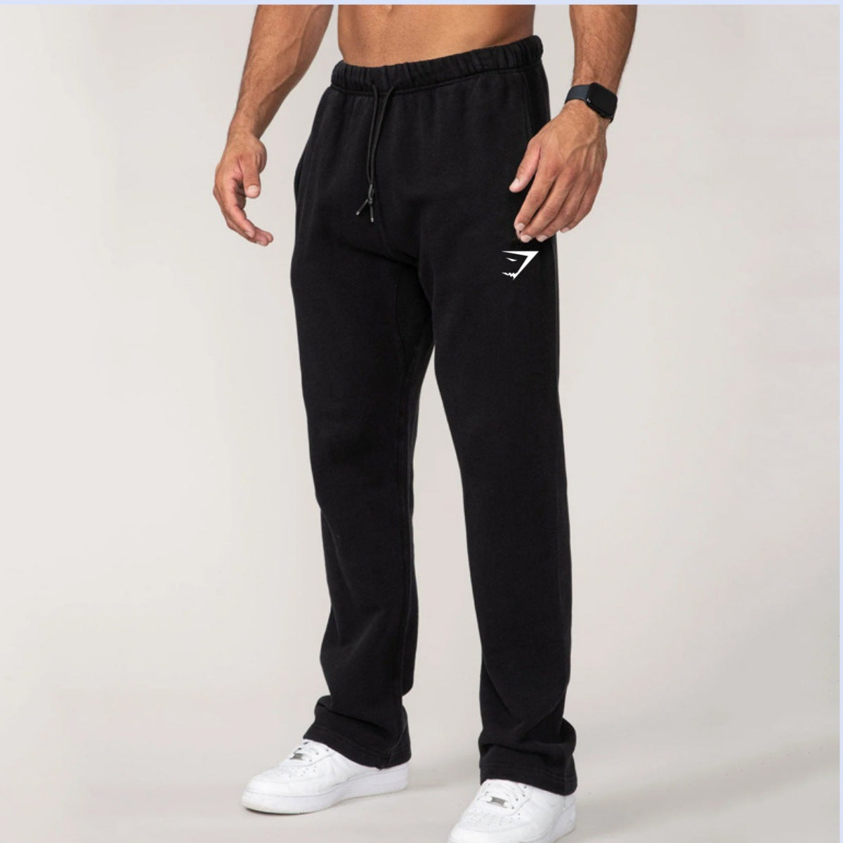 Men's Straight Leg Jogger Sweatpants with Drawstring Waist