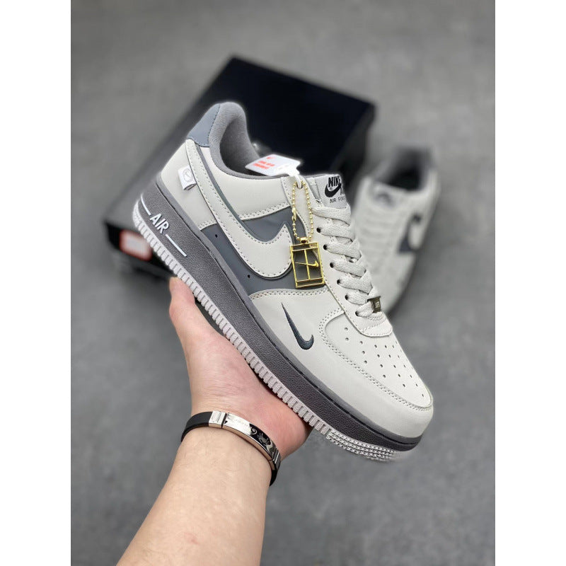 Putian High Quality AF1 Air Force One Valentine's Day White Hook Male and Female Couple Campus Versatile Heightened Athletic Board Shoes
