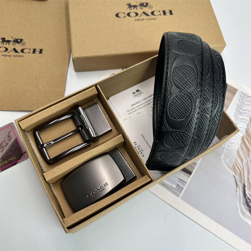 Premium Men's Interchangeable Belt Gift Set