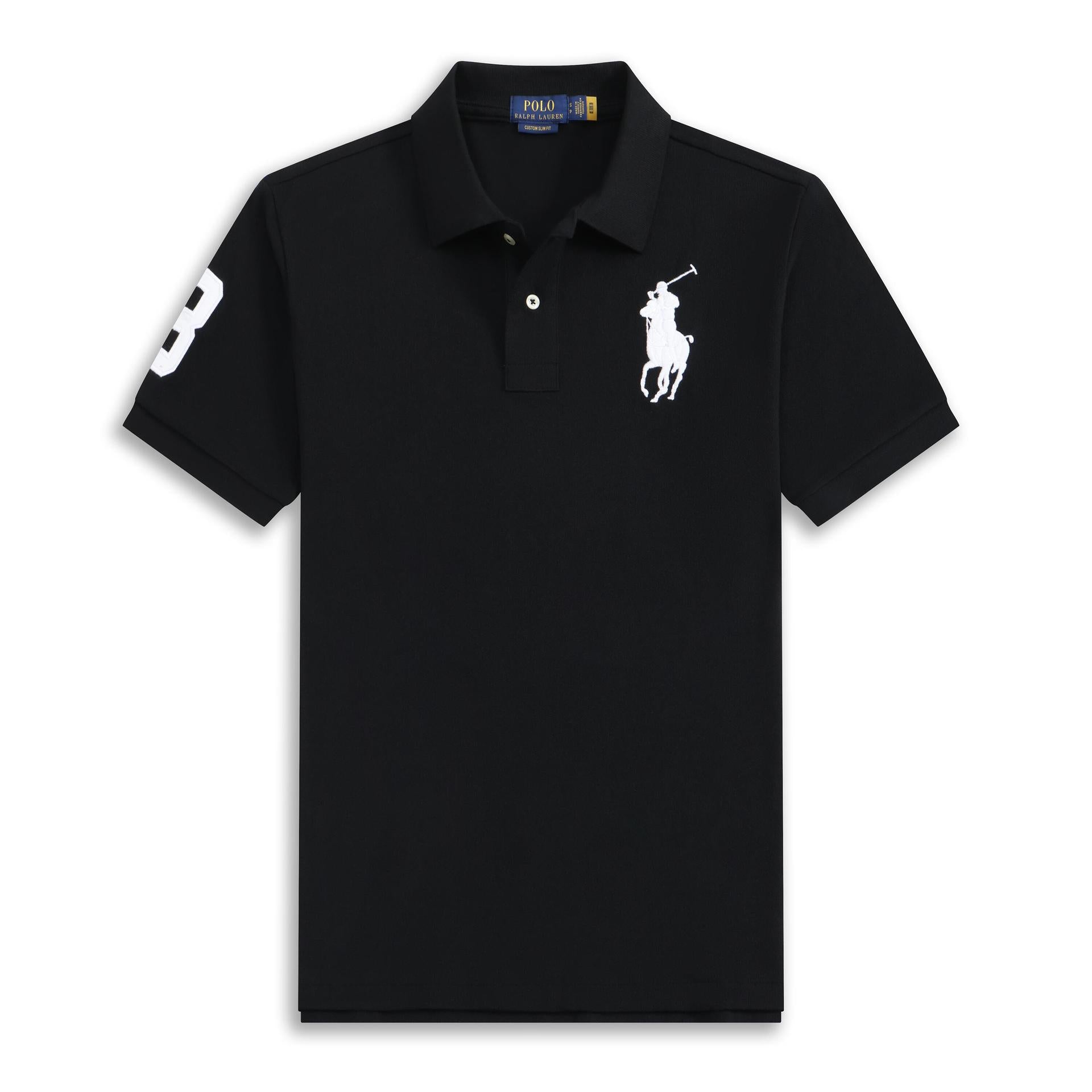 Embroidered Crest Polo Shirt With Short Sleeves
