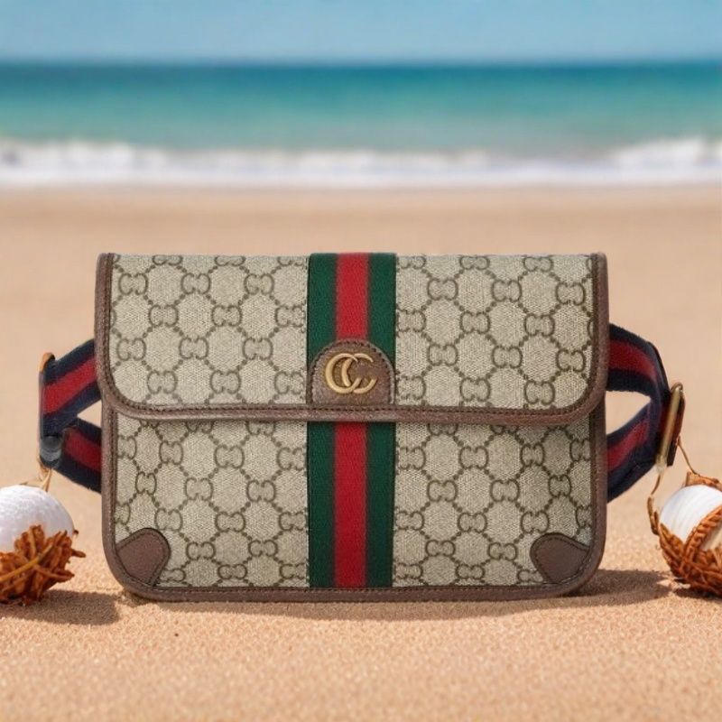 New bag, female genuine leather, fashionable tiger head bag, couple's chest bag, waist bag, trendy casual bag, high-end shoulder crossbody bag