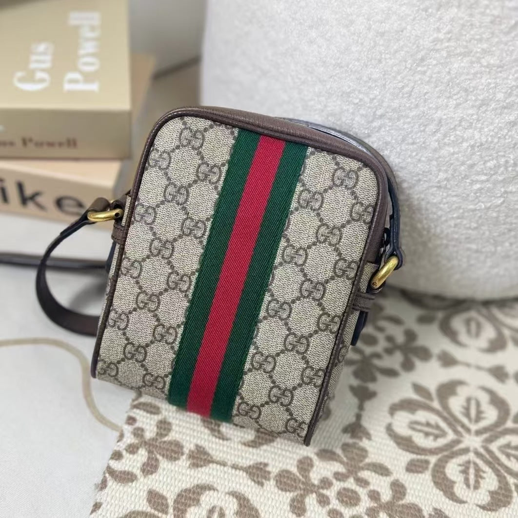 The new classic old flower messenger bag fashion straddle shoulder phone bag unisex model