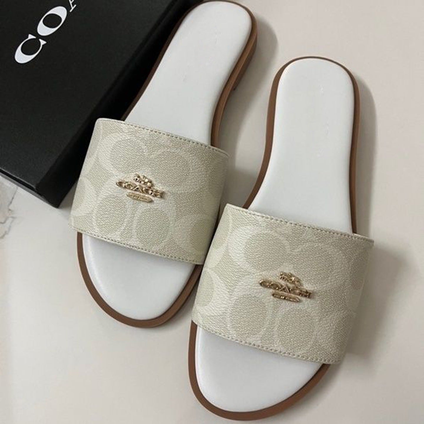 Premium Wide Strap Slide Sandals For Women