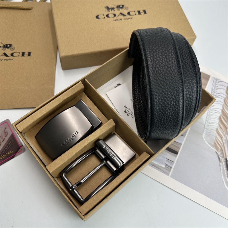 Premium Men's Interchangeable Belt Gift Set