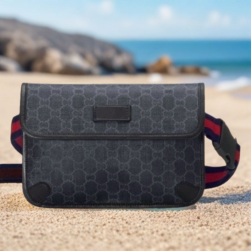 New bag, female genuine leather, fashionable tiger head bag, couple's chest bag, waist bag, trendy casual bag, high-end shoulder crossbody bag