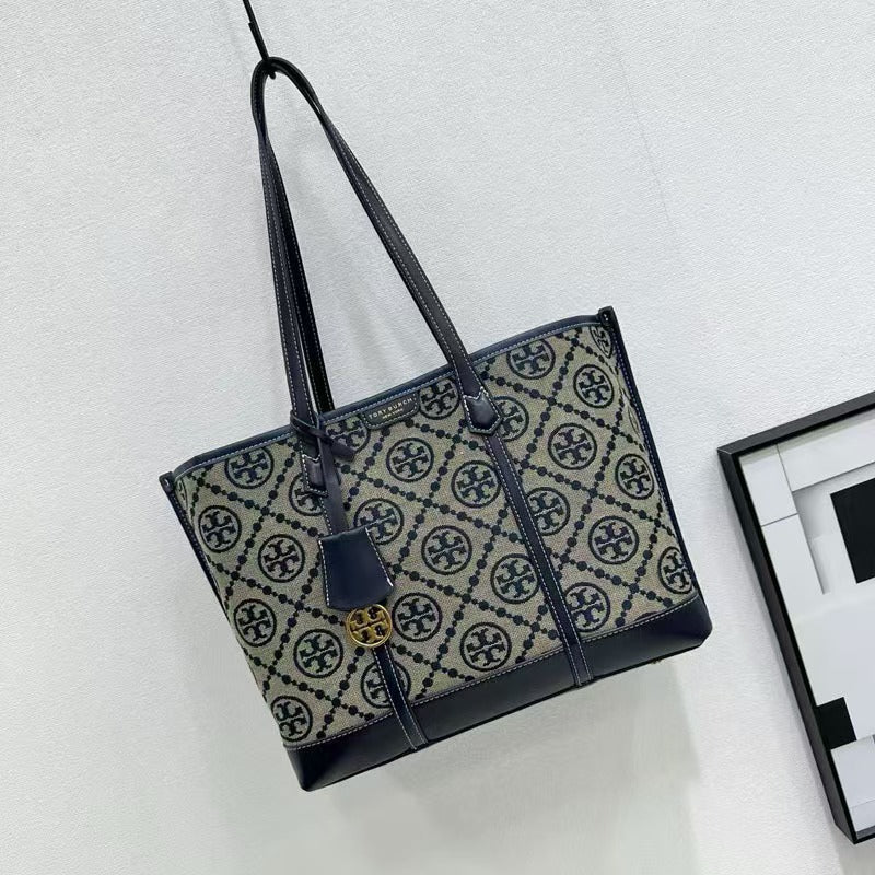 Chic Floral Tote With Bold Modern Silhouette