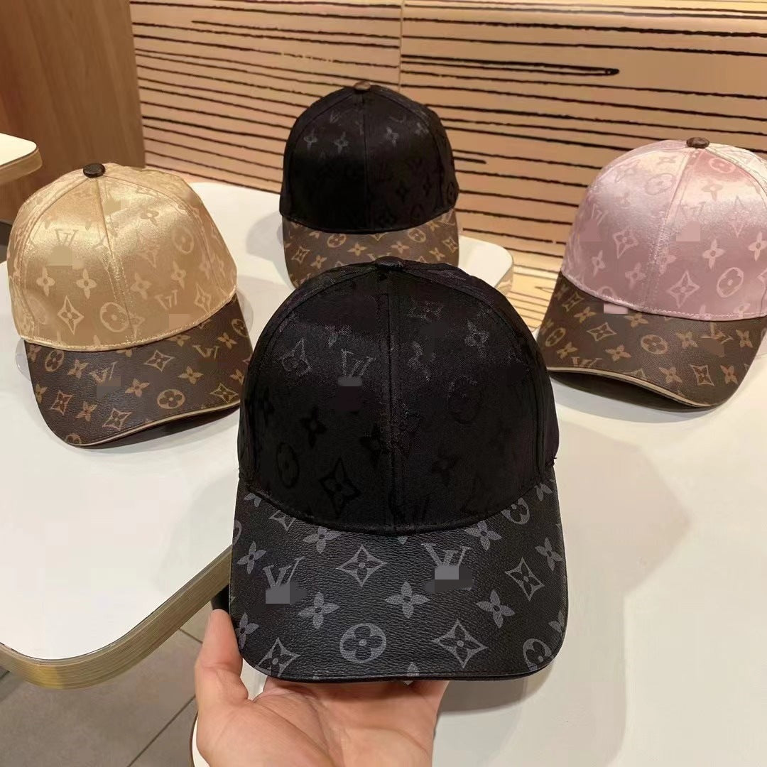 Structured Baseball Cap with Curved Brim and Adjustable Back Strap