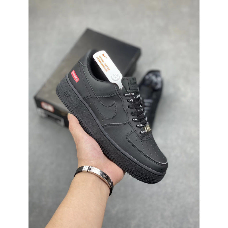 Putian High Quality AF1 Air Force One Valentine's Day White Hook Male and Female Couple Campus Versatile Heightened Athletic Board Shoes
