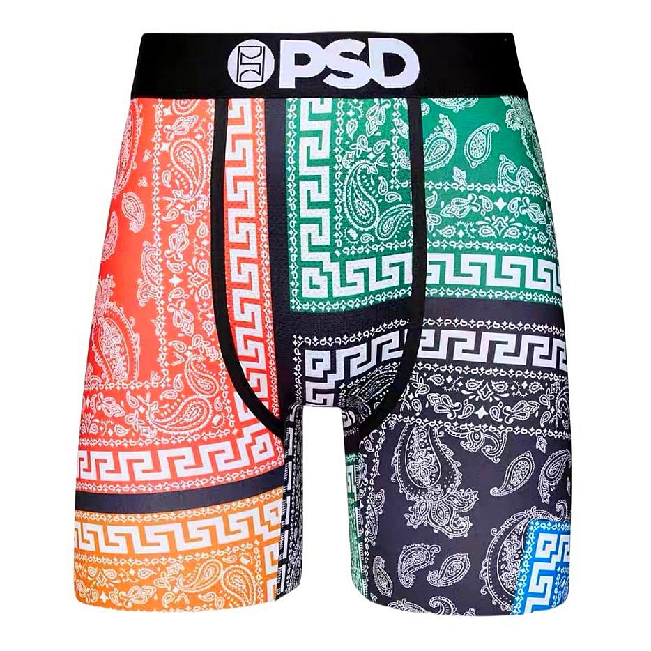 PSD American Men's  Cartoon Print Sports Quick Dry Running Fitness Boxer Shorts Swim Trunks Boys Trend