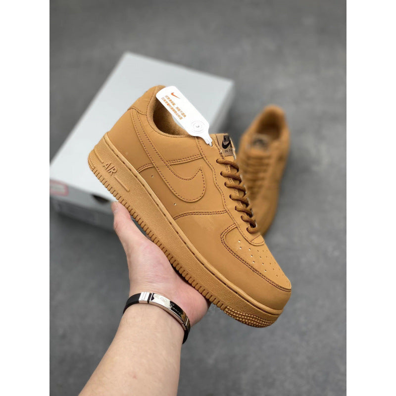 Putian High Quality AF1 Air Force One Valentine's Day White Hook Male and Female Couple Campus Versatile Heightened Athletic Board Shoes