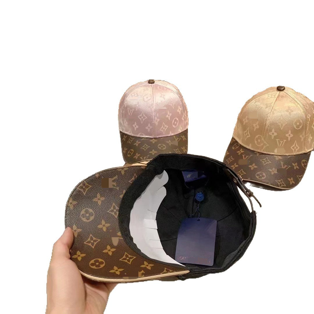 Structured Baseball Cap with Curved Brim and Adjustable Back Strap