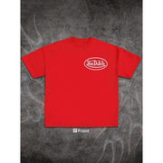 Crew Neck Short Sleeve Graphic T-Shirt with Back Snake Print