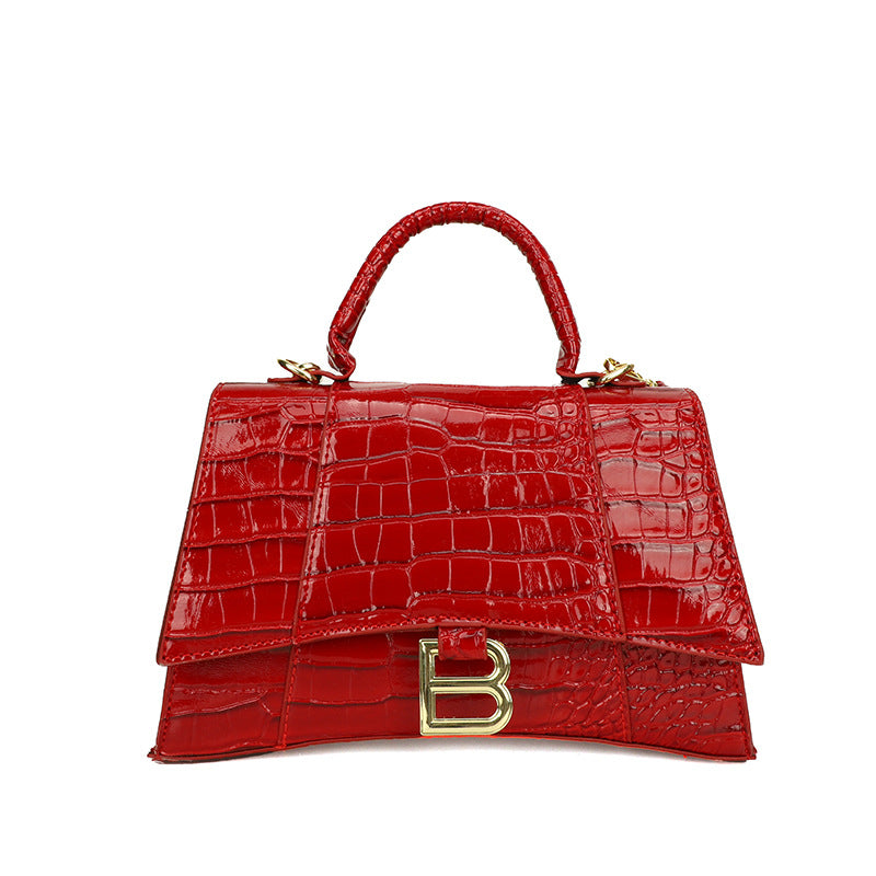 Cross-border small square crocodile pattern shoulder bags