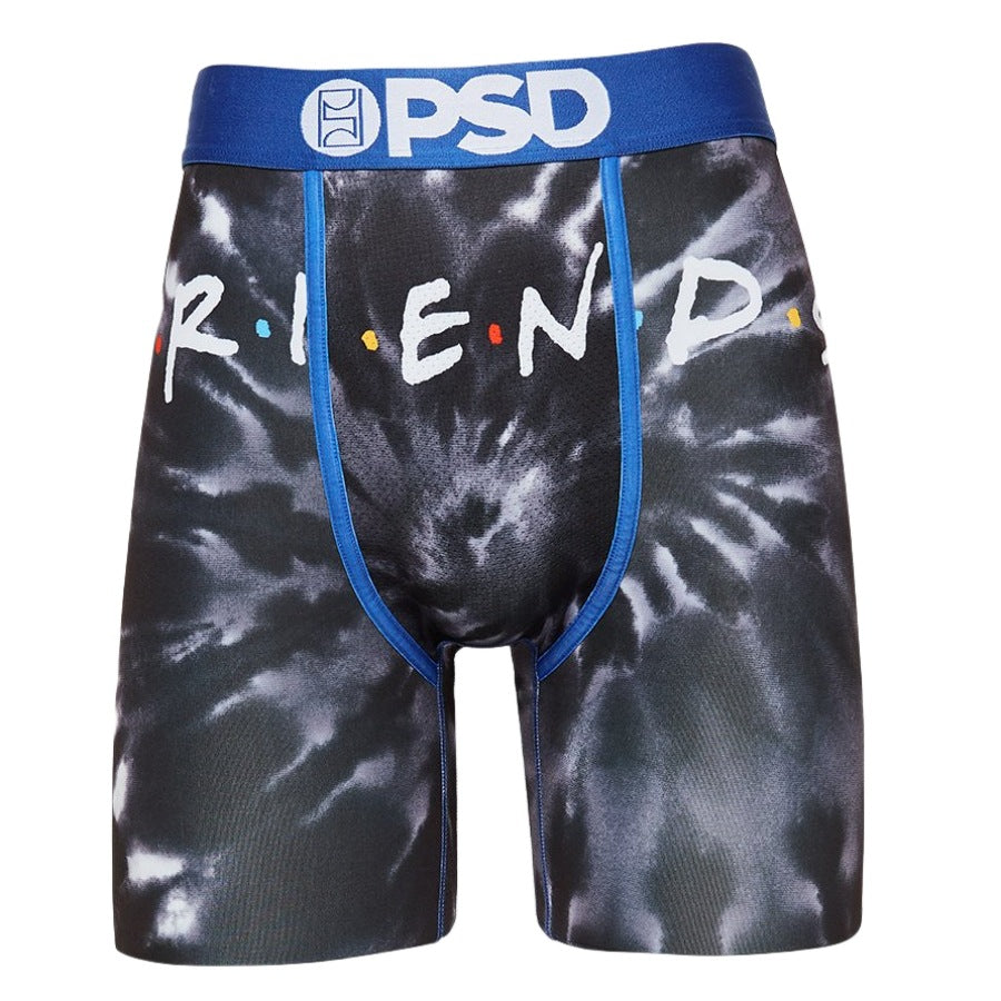 PSD American Men's  Cartoon Print Sports Quick Dry Running Fitness Boxer Shorts Swim Trunks Boys Trend