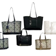 Chic Floral Tote With Bold Modern Silhouette