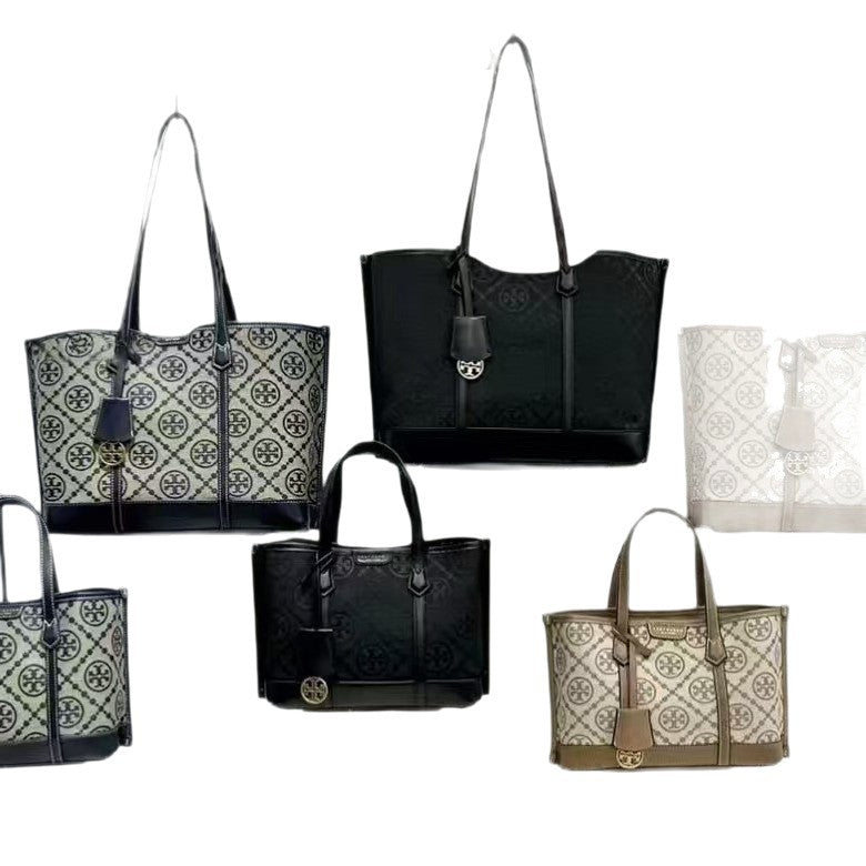 Chic Floral Tote With Bold Modern Silhouette