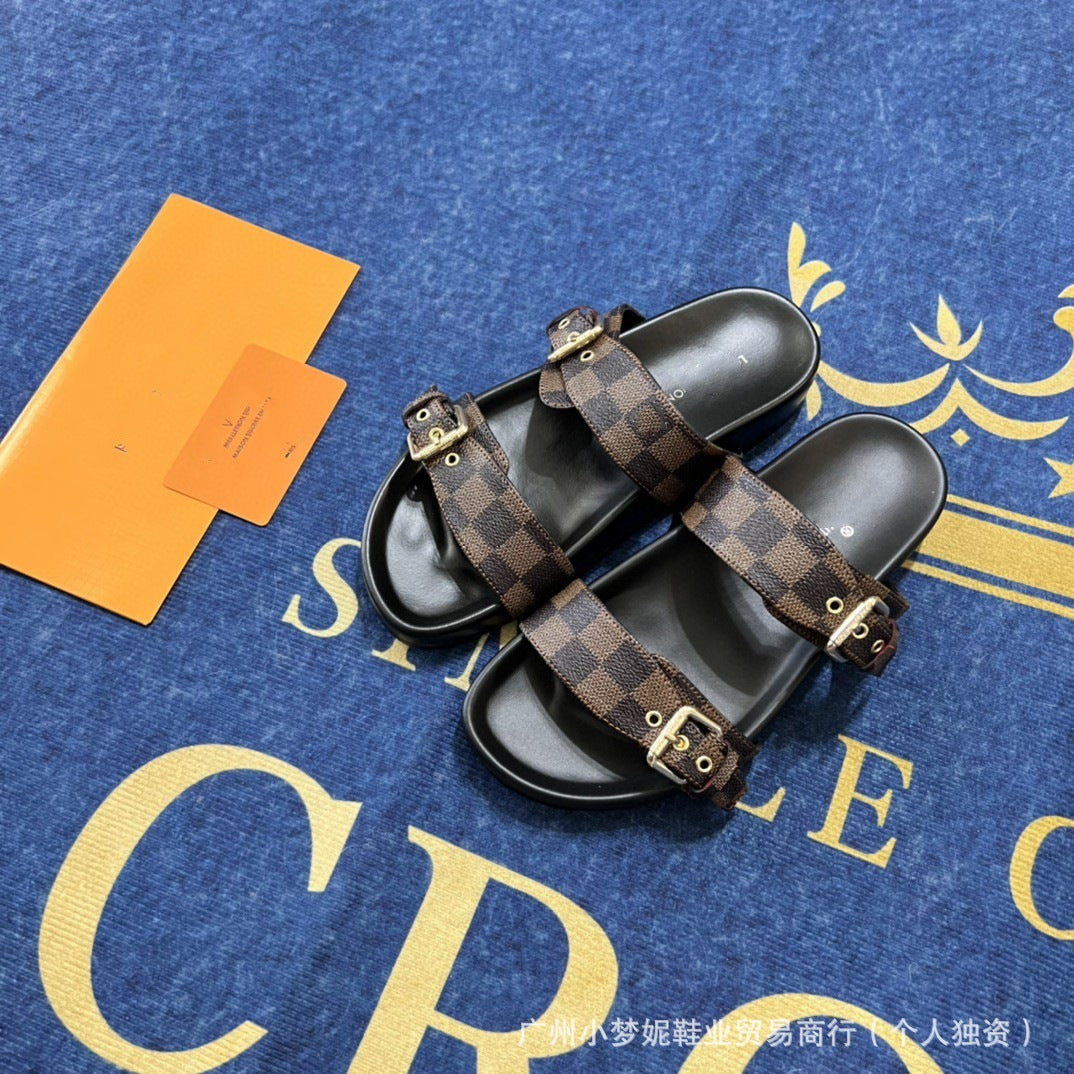 Unisex Premium Buckle Sandals Dual Straps