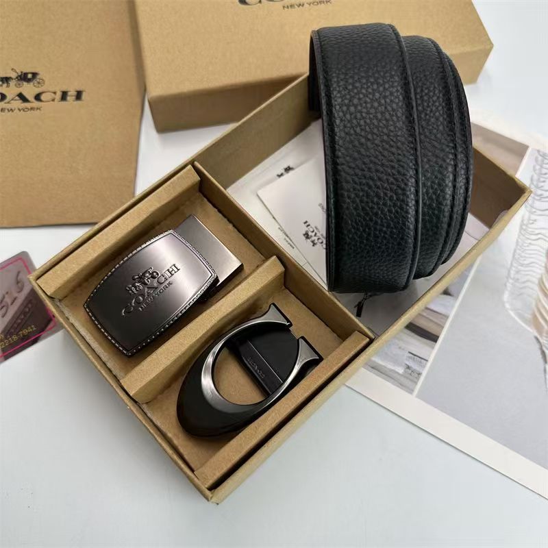 Premium Men's Interchangeable Belt Gift Set