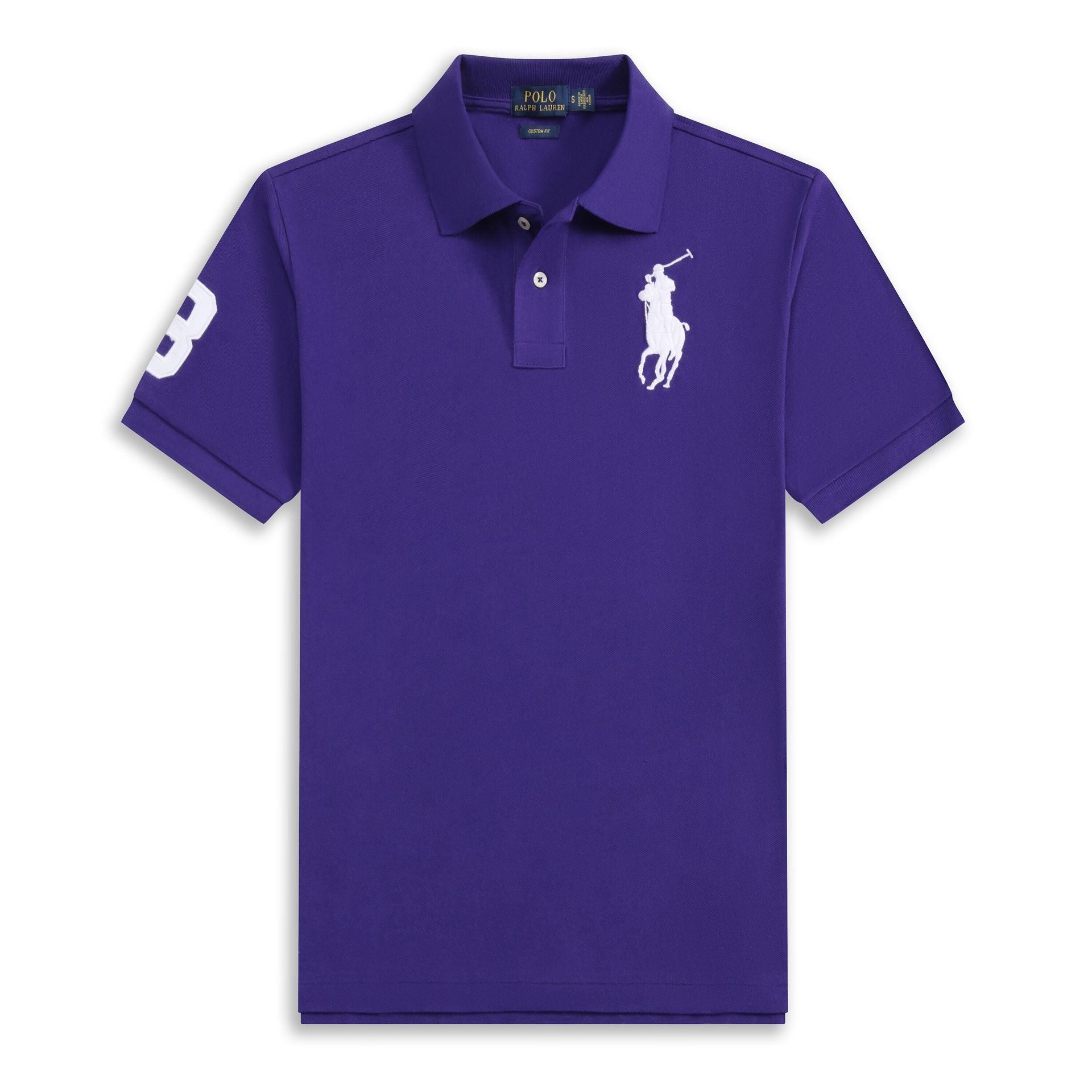 Embroidered Crest Polo Shirt With Short Sleeves