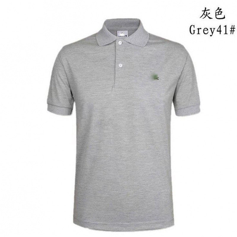 Luxe Embroidered Polo Shirt With Two Button Detail