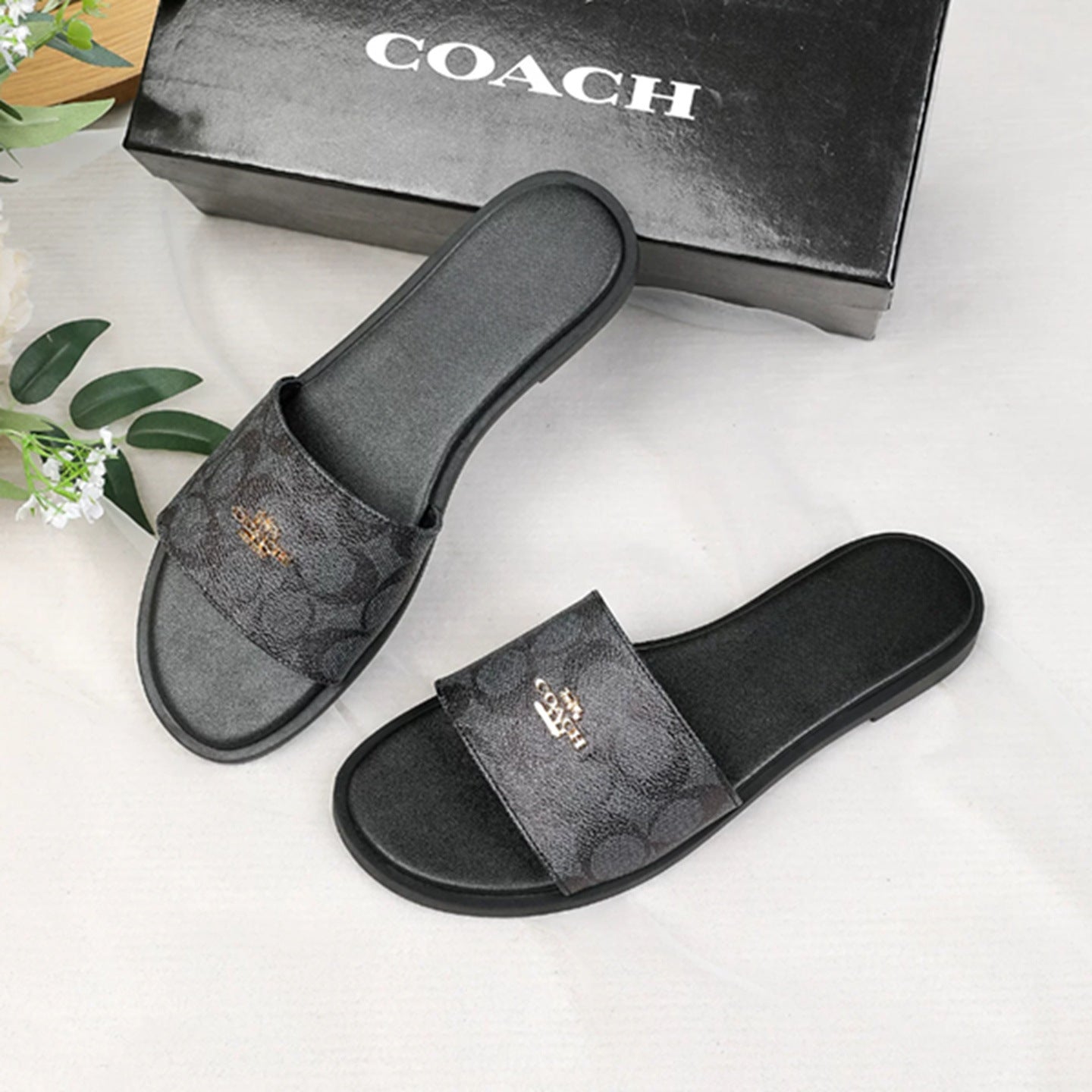 Premium Wide Strap Slide Sandals For Women