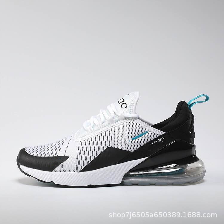 Men's Mesh Lace-Up Sneakers with Visible Heel Air Cushion and Pull Tab