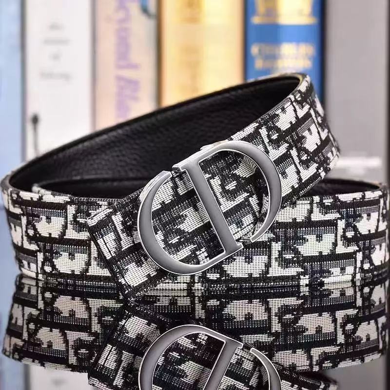 Figure Eight Buckle Belt For Men Premium Interlocking Ring Belt With Sleek Craftsmanship