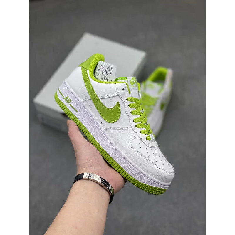 Putian High Quality AF1 Air Force One Valentine's Day White Hook Male and Female Couple Campus Versatile Heightened Athletic Board Shoes