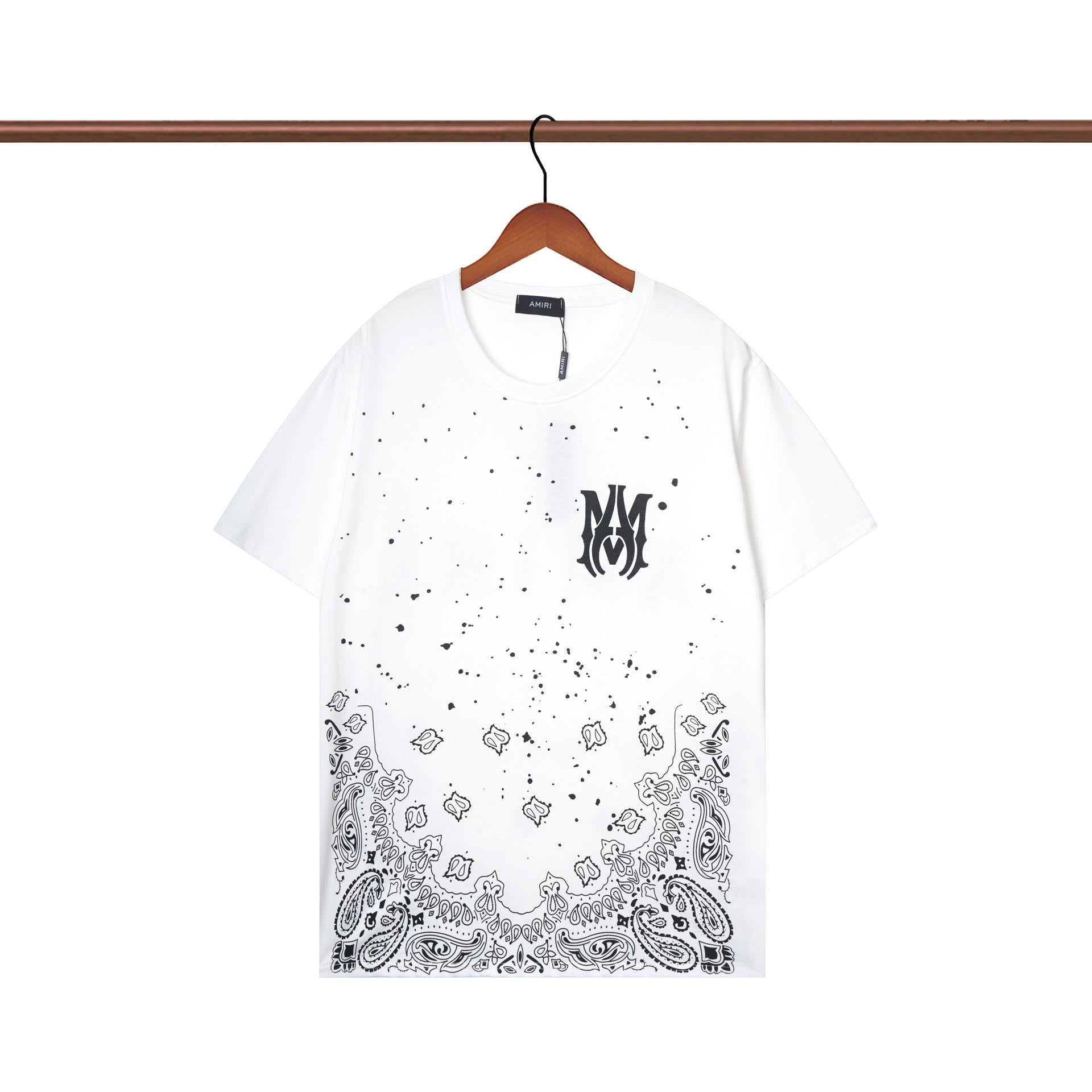 Monogram Logo Front Back Crewneck Tee