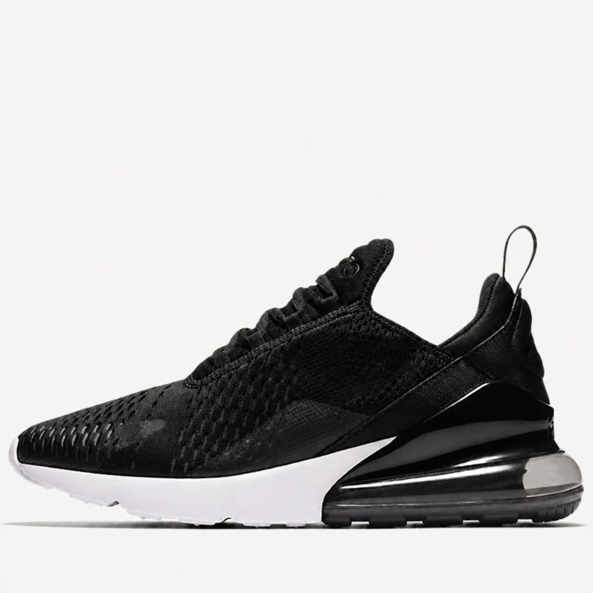 Men's Mesh Lace-Up Sneakers with Visible Heel Air Cushion and Pull Tab