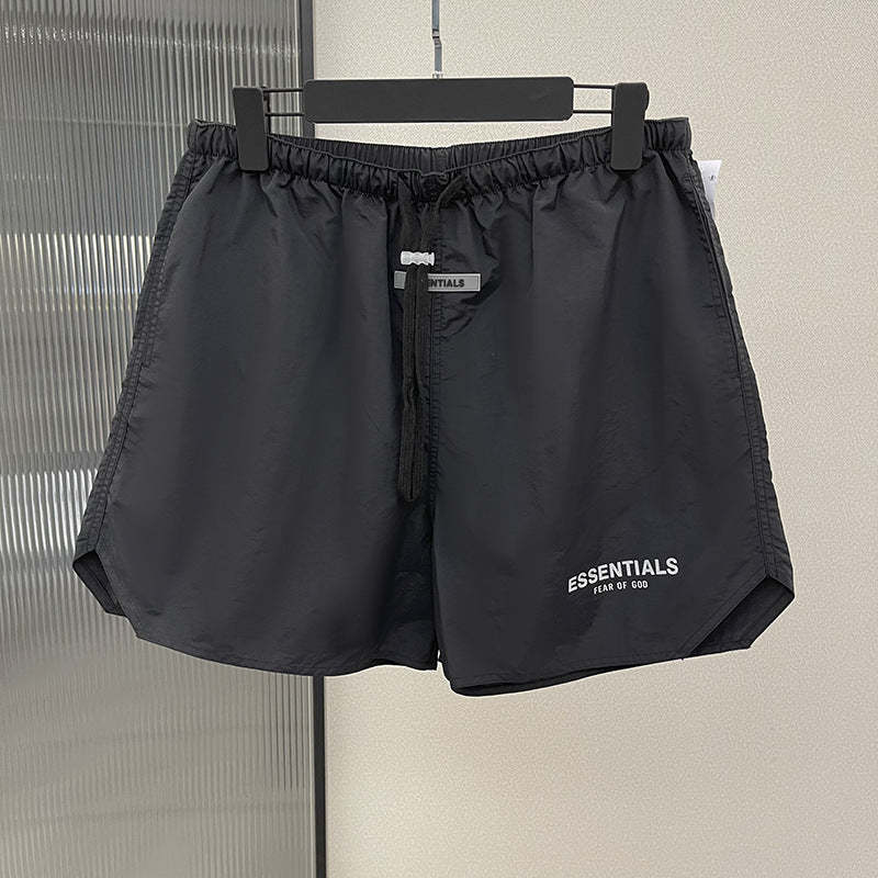 Relaxed-Fit Drawstring Shorts with Elastic Waist