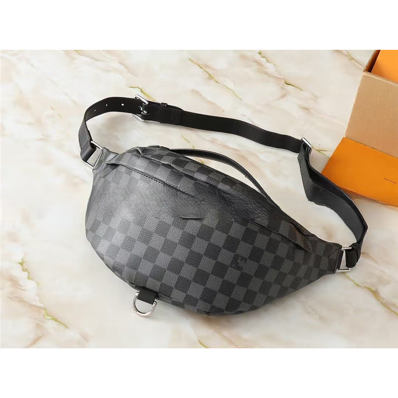 Patterned Waist Bag with Adjustable Strap and Top Handle