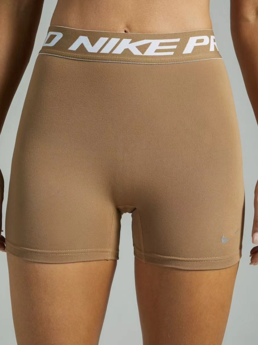 Women's High Waist Fitted Training Biker Shorts with Wide Elastic Waistband