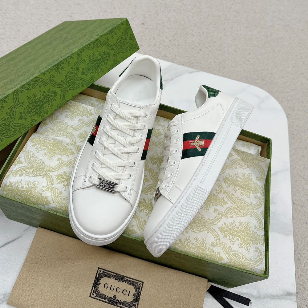 Luxe Pace Sneaker With Bee Embroidery