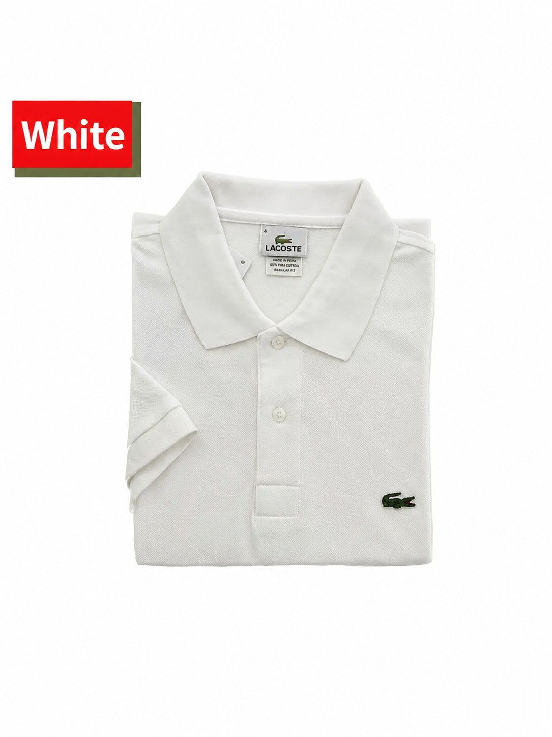 Men's Short Sleeve Polo Shirt with Button Placket