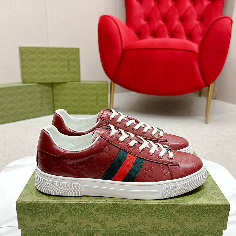 Luxe Pace Sneaker With Bee Embroidery