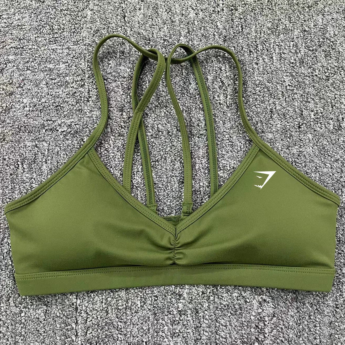 Women's Scoop Neck Sports Bra with Thin Straps