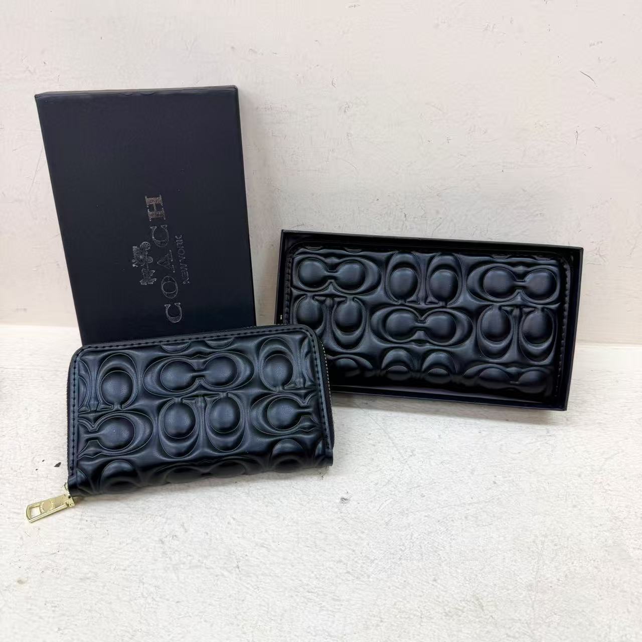 Luxe Circle Quilted Wallet Clutch Long Zippered Coin Purse For Women Fashionable Evening Bag