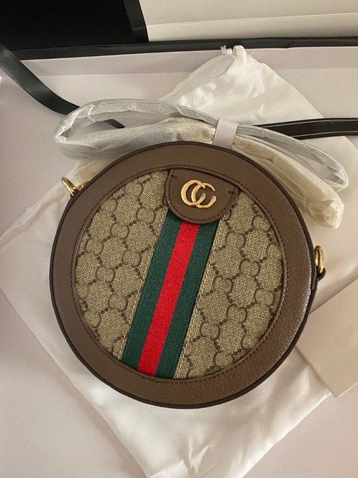 Round cake bag presbyceopia universal shoulder crossbody G women's bag double g