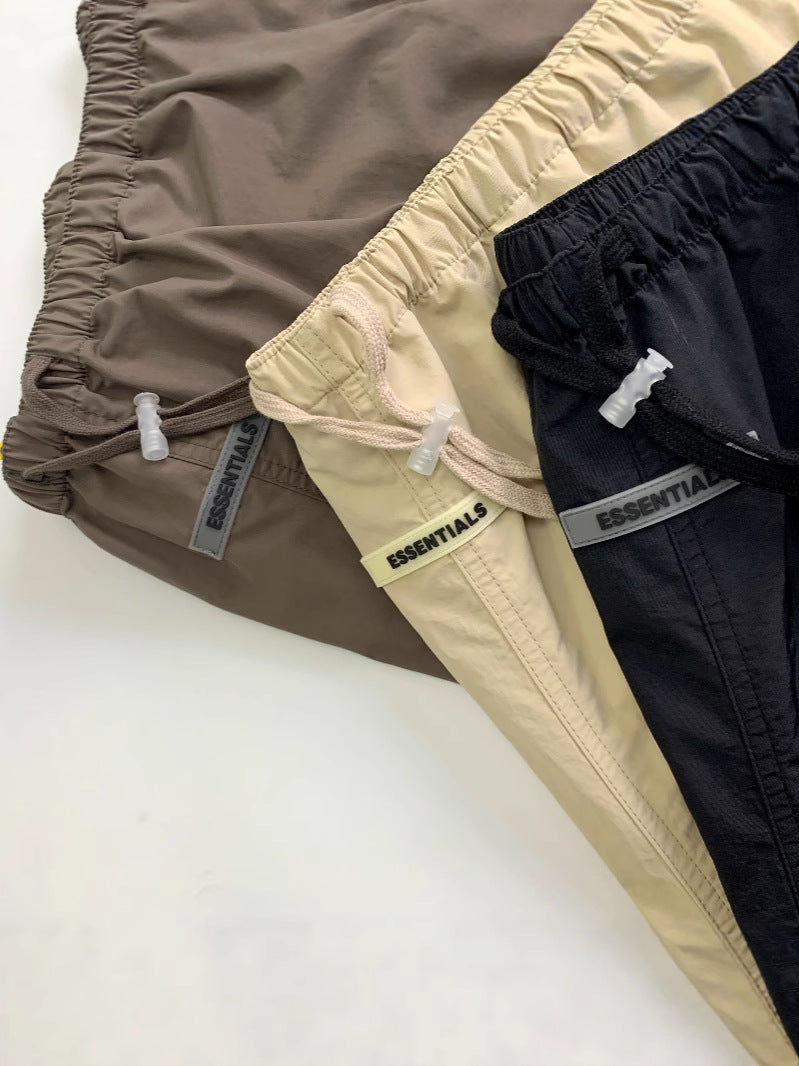 Relaxed-Fit Drawstring Shorts with Elastic Waist